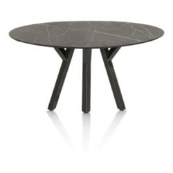 Minato, table de bar - ellipse - 180 x 100 cm. (hauteur: 92 cm.) - Onyx