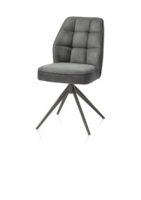 Bell, eetkamerstoel - grafiet frame - draaibaar - relax - pocket - stof Calabria - Antraciet - Afbeelding 2