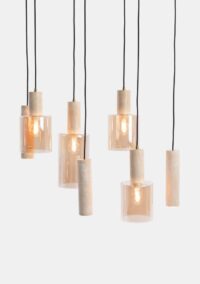 Pimmy hanglamp 4*e27 3*gu10 - Beige