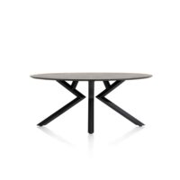 Masura, table ellipse - 180 x 100 cm - Anthracite