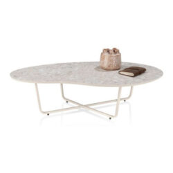 Rota, table basse 115 x 60 cm - céramique Terrazzo