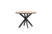 Avalox, table de bar ronde 130 x 110 cm - couleur oak natural vintage - centrale pied - Image 2