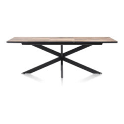 Avalox, table à rallonge 190 (+ 60) x 98 cm - couleur driftwood - centrale pied