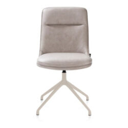 Mateo, chaise - pivotante - creme - Pala - Gris clair