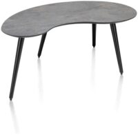 Maze, table basse 100 x 59 cm - forme haricot - hauteur 46 cm - Anthracite - Image 2