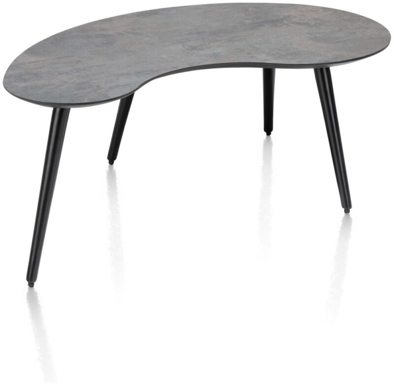 Maze, Table Basse 100 X 59 Cm - Forme Haricot - Hauteur 46 Cm - Anthracite - Image 2