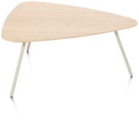 Niora, salontafel 85 x 77 cm - eiken fineer - Silk grey - Afbeelding 3