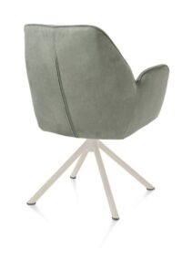 Bell, armstoel - creme frame recht - draaibaar - pocket - stof Calabria - Olijf - Afbeelding 3