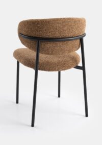 Jona chaise de salle a manger - Jaune ocre - Image 3