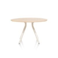 Arvada, tafel 125 cm. - rond - centrale poot Nebbia - Naturel Nebbia