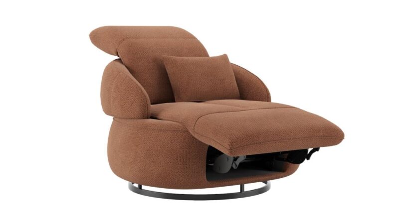 Hollywood, Homecinema Draaifauteuil Xl, Met Relaxsysteem En Verstelbare Rug - Afbeelding 2