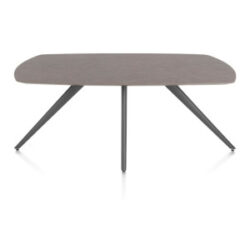 Saluti, table ovale 180 x 105 cm. - 4 pieds - graphite - Lava