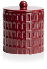 Bisko pot H16.5cm - Bordeaux