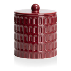 Bisko pot H16.5cm - Bordeaux