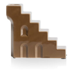 Skira bougeoir H11.8cm - Brun