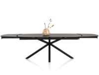 Montello, uitschuiftafel 200 x 100 cm. (+ 2 x 50) - centrale poot - keramiek blad - zwart - Afbeelding 2