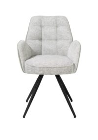 Bell, armstoel - zwart frame - pocket - combi Calabria/Vada - Olijf