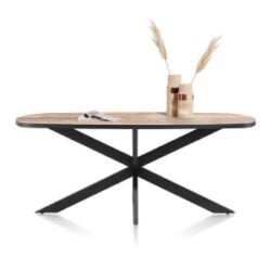 Avalox, table ovale 210 x 110 cm - couleur driftwood - centrale pied