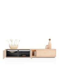 Trenton, Lowboard 270 cm. - 2-deuren + 2-laden + 1-niche - natural - Afbeelding 3