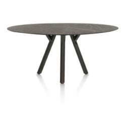 Minato, table de bar - ellipse - 240 x 110 cm. (hauteur: 92 cm.) - Onyx