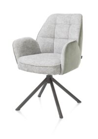 Bell, armstoel - grafiet frame recht - draaibaar - pocket - combi Calabria/Vada - Olijf - Afbeelding 2