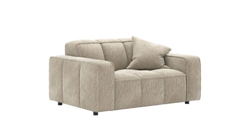 Amalfi, 1,5 Place - Tissu Derby - Beige - Image 2