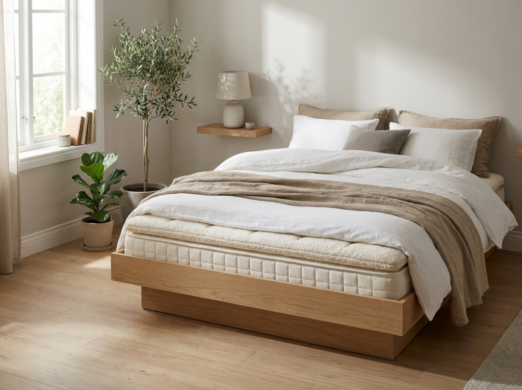 Matelas Sur Un Lit Dans Une Chambre Scandinave Chez Meubelen Moens Matelas 140X200