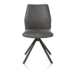 Franky, eetkamerstoel - draaibaar - greep - pocket - Taurus - off black