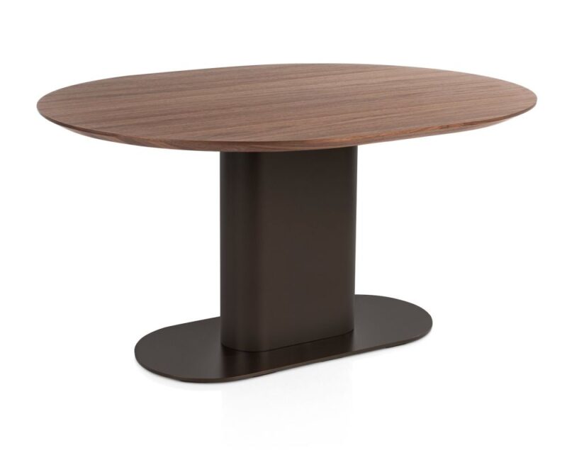 Brianza, Table 150 X 120 Cm - Noyer - Steel Brown - Image 2