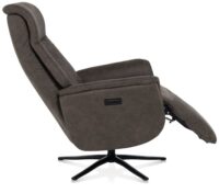 Nocarini, fauteuil relax - r&eacute;glage &eacute;lectrique - pied noir - appui-t&ecirc;te reglable + batterie - Image 3