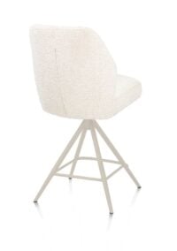 Baya, barstoel - draaibaar - crème - pocketvering - stof Sevilla - Creme - Afbeelding 2