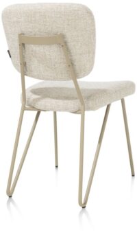June, eetkamerstoel + pocketvering - frame in RAL 7034 - grijs-groen + stof Luton - Afbeelding 2