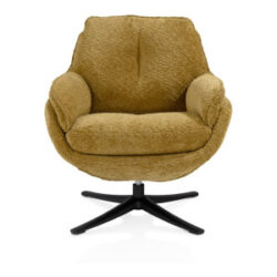 Densa, draaifauteuil - stof Valencia - Okergeel