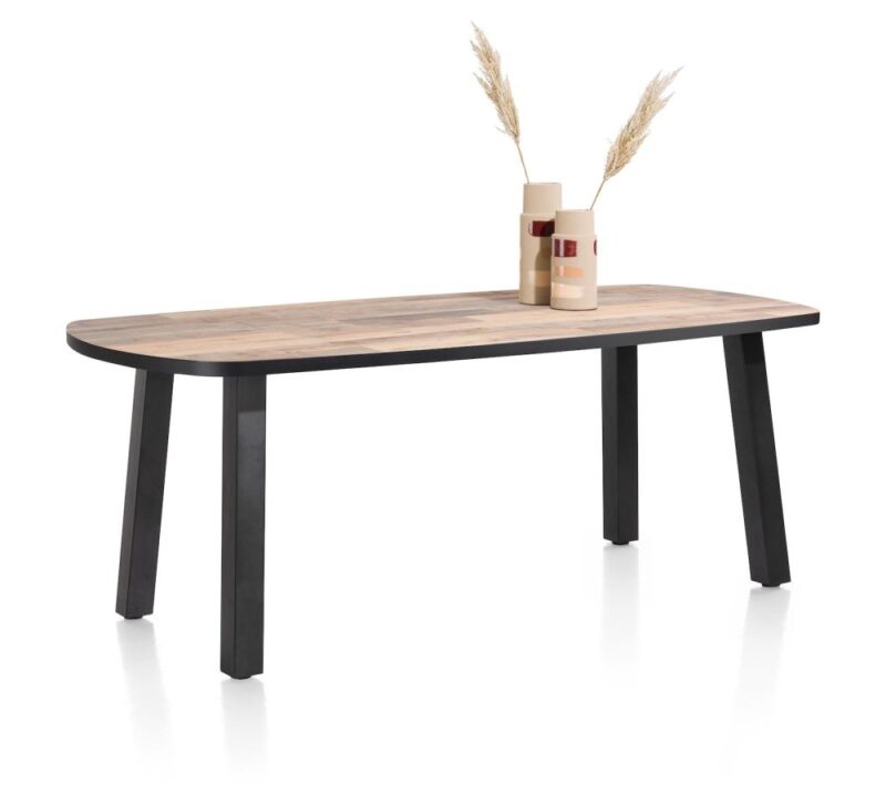 Avalox, Bartafel Ovaal 210 X 110 Cm - Kleur Driftwood - 4 Poot - Afbeelding 2