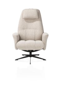 Torino, relaxfauteuil incl. poef - grafiet frame - Afbeelding 3