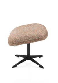 Stresa, poef/hocker poot matt black - Afbeelding 3