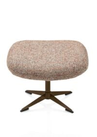 Stresa, poef/hocker poot steelbrown