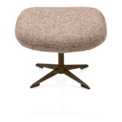 Stresa, poef/hocker poot steelbrown