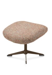 Stresa, poef/hocker poot steelbrown - Afbeelding 2