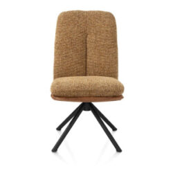 Theros, chaise - piétement noir 4 pieds - pivotante - tissu Oregon/Sevilla - beige - Desert