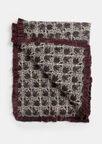 Bregje plaid 130x170cm - Bordeaux