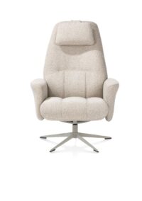 Torino, relaxfauteuil incl. poef - silk grey - Afbeelding 2