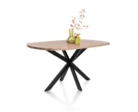 Pavarotti, table 150 x 120 cm - oval - pied central metal - Image 2