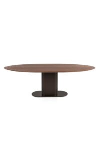 Brianza, table 240 x 100 cm - noyer - Steel Brown