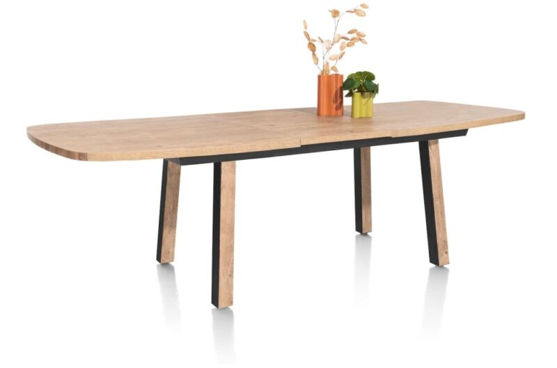 Pavarotti, Table À Rallonge 190 (+ 60) X 110 Cm - Pieds De Table (4) Avec Accent Bois - Image 2