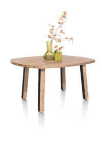Pavarotti, table de bar 130 x 110 cm (hauteur: 92 cm) - pieds de table (4) avec accent bois - Image 2