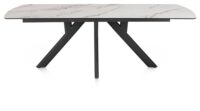 Vegas, table 230 x 100 cm - c&eacute;ramique sur verre - blanc - Image 3