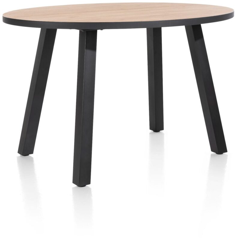 Avalox, Table De Bar Ronde 150 X 120 Cm - Couleur Natural - 4 Pied - Image 2