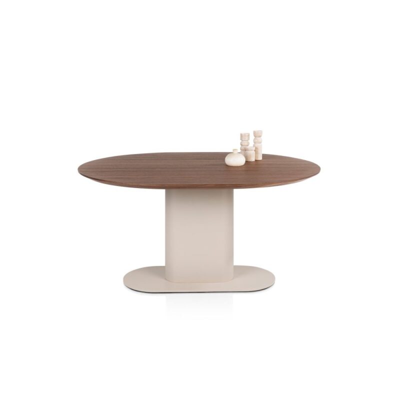 Brianza, Table 150 X 120 Cm - Noyer - Steel Brown - Image 3