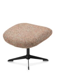 Stresa, poef/hocker poot matt black - Afbeelding 2